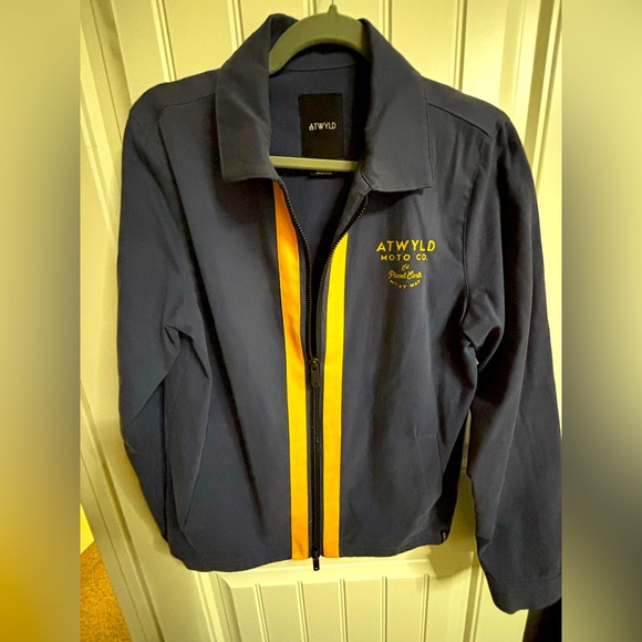 ATWYLD blue Moto Jacket - Picture 1 of 4